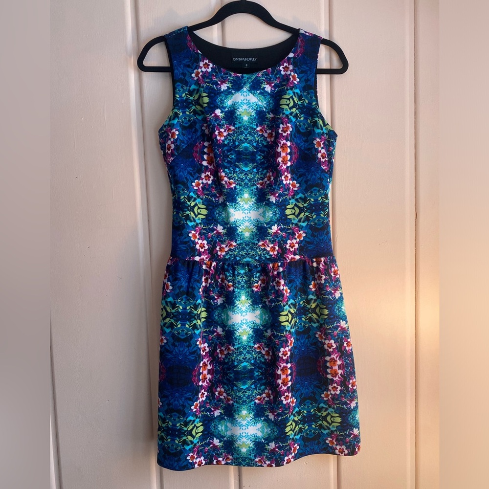 Cynthia Rowley Multicolored Patterned Sleeveless Dress sz6